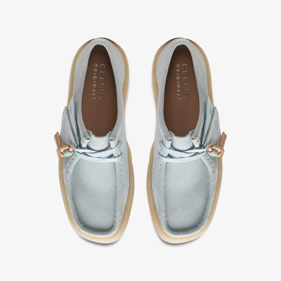 wallabee cup - blauw suède